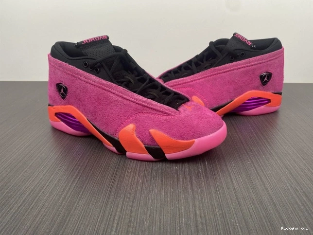 Retro DH4121-600 Pink Jordan 14 Low Shocking (W) 0803